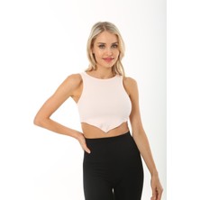 Rooted Kadın Kolsuz Ön V Tedaylı Kaşkorse Bluz