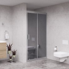 Raumark Silver Nexa 6mm Reflekte Cam 1 Sabit 1 Sürgü Iki Duvar Arası Duşakabin