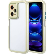 Zore Xiaomi Redmi Note 12 Pro 5g Kılıf Kamera Korumalı Renkli Kenar ve Çerçeve Tasarımlı Senk Vitamin Kapak-Yeşil