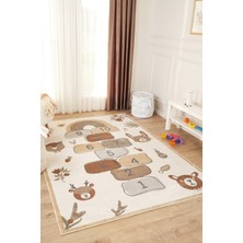 Konfor Halı Bohem Kids Seksek Çok Renkli Yumuşak Dokulu Çocuk Odası Halısı