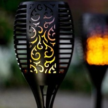 TE Dükkan Buğz Alev Efektli Solar Bahçe Lambası Small