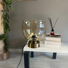 Bamyum Dijon Cam Bal Rengi Y Piramit Masa Lambası Dekoratif Masaüstü Aydınlatma Hol Abajur Başucu Lamba