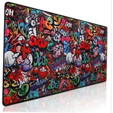 Sge Teknoloji Paint 85 x 34 cm Dikişli Kaydırmaz Mouse Pad