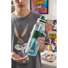Miniso Bugs Bunny Lisanslı Retro Serisi Pipetli ve Tutacaklı Plastik Su Kabı 1000ML