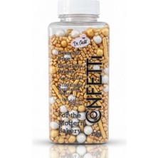 Dr. Gusto Süsleme Şeker Altın 250 G – Pasta, Cupcake ve Tatlılar Için Metalik Dekor Şeker