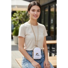 Miniso Snoopy Lisanslı Eğlence Serisi Çapraz Bozuk Para Çantası (Bej)