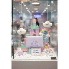 Miniso Küçük Ayı Serisi Üç Bölmeli Kadın Cüzdanı (Mor)