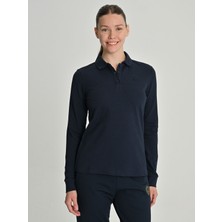 Fenerbahçe Kadın Uzun Kollu Polo TK038BGK03 Trend Modeli Şık Lacivert Renk