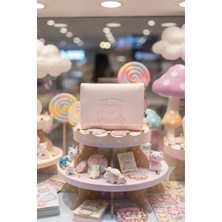 Miniso Küçük Ayı Serisi Üç Bölmeli Kadın Cüzdanı (Pembe)