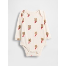 Gap Bebek Kırık Beyaz First Favorites Organik Pamuk Bodysuit
