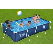 Bestway® 56424 Steel Pro® Yerüstü Prefabrik Havuz Seti 4,00 M x 2,11 M x 81