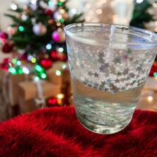 Celestia Yıldız Simli Vanilya Kokulu Jel Mum