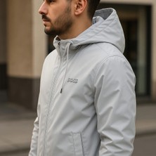 Laviva Fashion Kapüşonlu Fermuarlı Yağmurluk