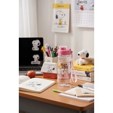 Miniso Snoopy Lisanslı Askılı Plastik Su Kabı 640 ml (Pembe)