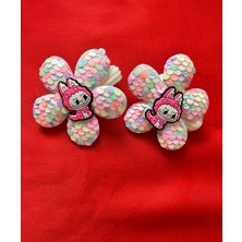 Labubu Pırıltılı Ikili Kız Çocuk Toka