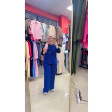 Laviva Fashion Kısa Kollu Yanları Parça Detaylı Fermuarlı Ikili Takım