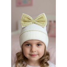 Miniso Fiyonklu Bej Çocuk Beresi