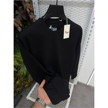 Laviva Fashion Bisiklet Yaka Bc Düz Desen Sweatshirt