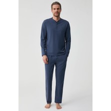 First Touch Uzun Kol Erkek Pijama Takım FT703