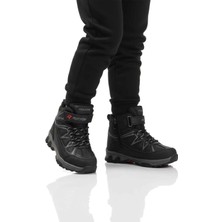 Ruffon Siyah Polarlı Kaymaz Çocuk Outdoor Bot 2301 F