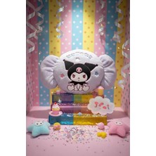 Miniso Sanrio Lisanslı Kuromi Tatlı Serisi Şeker Figürlü 38 cm Yastık