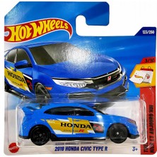 Hot Wheels 2018 Honda Civic Type R Metal Araba Modeli 1/64 Ölçek Gerçekçi Detaylar