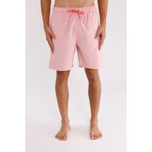 Pıtırcık Dokulu Hızlı Kuruyan Esnek Bel Kordonlu Fermuarlı Cepli Yan Yırtmaçlı Rahat Kalıp Şort