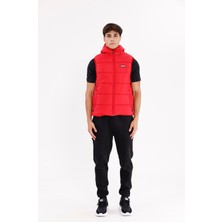 Tam Fermuarlı Ayarlanabilir Kapüşonlu Çok Cepli Rahat Kalıp Mevsimlik Şehir Stili Yelek