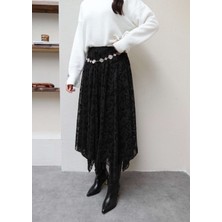 Esra Helvacı Tül Asimetrik Etek