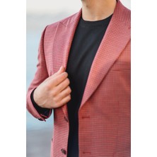 Sardınelli Günlük Erkek Dokulu Kumaşlı Blazer Ceket