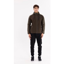 Raglan Kollu Fermuarlı Cepli Ayarlanabilir Kapüşonlu Hafif Rüzgarlık