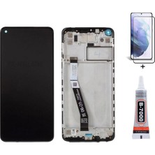 Yedcom Xiaomi Redmi Note 9 Çıtalı Mavi Ekran Lcd Dokunmatik B7000 15ML Yapıştırıcı ve Kırılmaz Cam ile beraber Yc