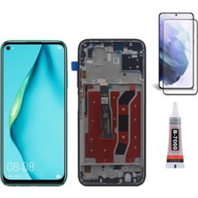 Yedcom Huawei P40 Lite Çıtalı Yeşil Uyumlu Ekran Lcd Dokunmatik B7000 15ML Yapıştırıcı ve Kırılmaz Cam ile beraber Yc