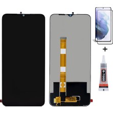 Yedcom Oppo A15S Uyumlu Ekran Lcd Dokunmatik B7000 15ML Yapıştırıcı ve Kırılmaz Cam ile beraber Yc