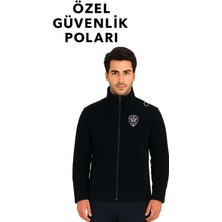 Arthur Kışlık Erkek Nakış Işlemeli 2 Cepli Özel Güvenlik Polar Mont - Göğüsten Logolu
