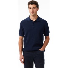 Nautica Erkek Lacivert Regular Fit Kısa Kollu Triko S55110T.4NV