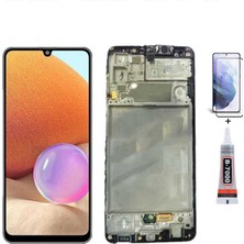 Yedcom Samsung A32 A325 4G Çıtalı Uyumlu Ekran Lcd Dokunmatik B7000 15ML Yapıştırıcı ve Kırılmaz Cam ile beraber Yc