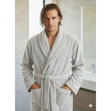 Bukle Bornoz, Şal Yaka Bornoz ,%100 Pamuklu , Unisex Bornoz , Sauna Otel Spa Bornozu