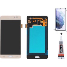 Yedcom Samsung J3 Pro J330 GOLD Uyumlu Ekran Lcd Dokunmatik B7000 15ML Yapıştırıcı ve Kırılmaz Cam ile beraber Yc