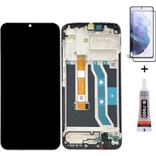 Yedcom Oppo Realme C25Y Çıtalı Uyumlu Ekran LCD Dokunmatik B7000 15ML Yapıştırıcı ve Kırılmaz Cam ile Beraber Yc