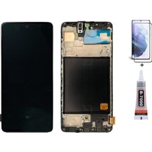 Yedcom Samsung A51 2020 A515F Çıtalı Uyumlu Ekran Lcd Dokunmatik B7000 15ML Yapıştırıcı ve Kırılmaz Cam ile beraber Yc