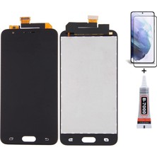 Yedcom Samsung J5 PRİME G570F SİYAH Uyumlu Ekran Lcd Dokunmatik B7000 15ML Yapıştırıcı ve Kırılmaz Cam ile beraber Yc