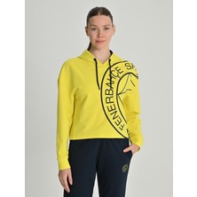 Fenerium Kadın Tek Renk Logolu Sweat Sarı Renk 44 Beden Konforlu Kullanım İçin Tasarlandı