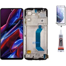 Yedcom Xiaomi POCO X5 5G Çıtalı Ekran Lcd Dokunmatik B7000 15ML Yapıştırıcı ve Kırılmaz Cam ile beraber Yc