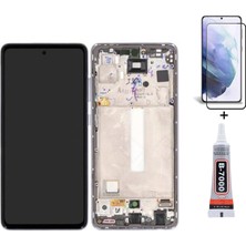 Yedcom Samsung A52S A528F Çıtalı MAVİ Uyumlu Ekran Lcd Dokunmatik B7000 15ML Yapıştırıcı ve Kırılmaz Cam ile beraber Yc