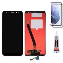 Yedcom Huawei Mate 10 Lite Siyah Uyumlu Ekran Lcd Dokunmatik B7000 15ML Yapıştırıcı ve Kırılmaz Cam ile beraber Yc