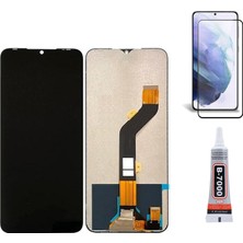 Yedcom Tecno Spark GO 2022 Ekran Lcd Dokunmatik B7000 15ML Yapıştırıcı ve Kırılmaz Cam ile beraber Yc