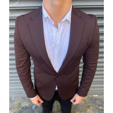 Sabri Zengin Erkek Slim  Fit Blazer Ceket