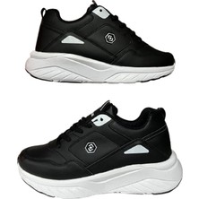 Queen Step 2105 Unisex Spor Ayakkabı Siyah-Beyaz