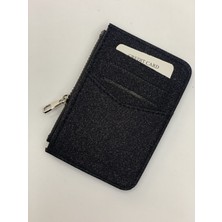 Purpleart Kadın Fermuarlı Simli Kartlık 9X12CM